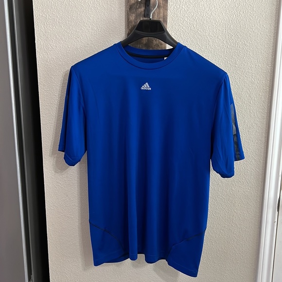 Men’s blue Adidas athletic shirt dry fit - Picture 13 of 14